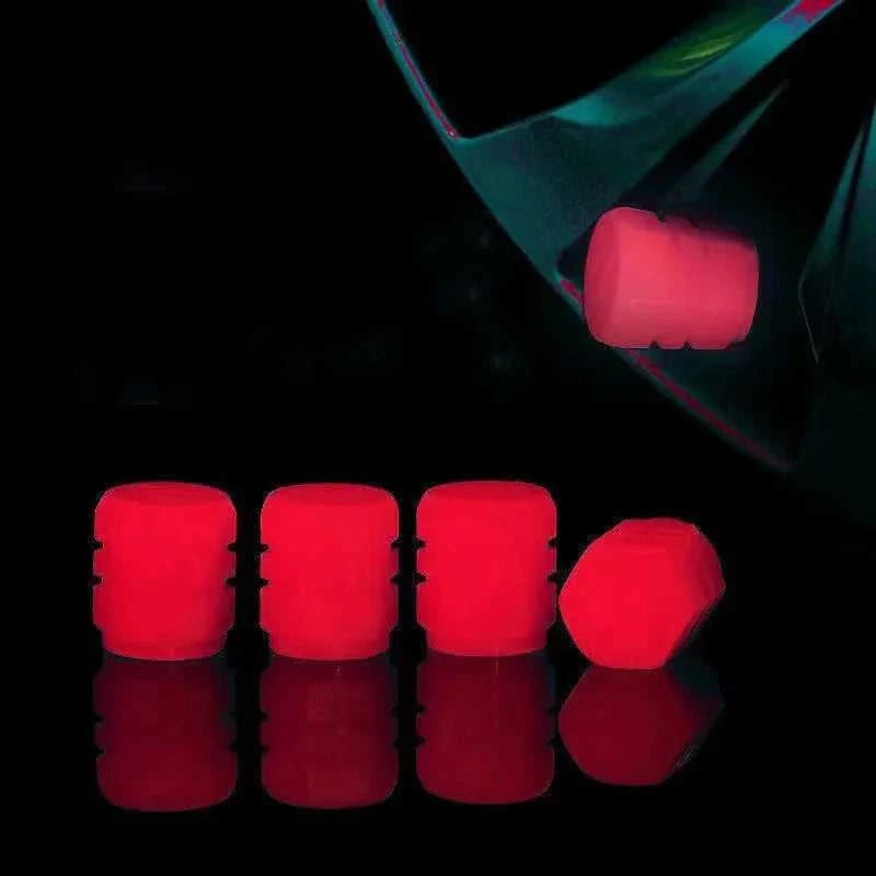 Luminous Valve Caps Fluorescent Night Car Tire Valve Caps Motorcycle Bike Glowing Decor Wheel Nozzles Tyre Cap Car Accessories Éditions Traditions & Modernité Inc. 185980907;20260611;1781193725jOyY7