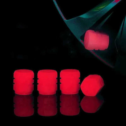 Luminous Valve Caps Fluorescent Night Car Tire Valve Caps Motorcycle Bike Glowing Decor Wheel Nozzles Tyre Cap Car Accessories Éditions Traditions & Modernité Inc. 185980907;20260611;1781193725jOyY7