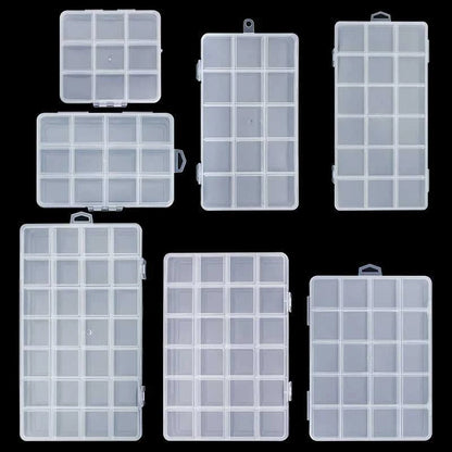 Transparent Storage Container Jewelry Box Clear Plastic Organizer Box Empty Earring Storage Organizer Display Case for Beads Éditions Traditions & Modernité Inc. 186728076;20260628;1782691171T78rM