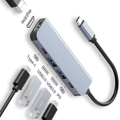 USB C Hub to 4K HDMI-Compatible USB 3.0 2.0 Type C PD Charging Dock for MacBook iPad Samsung S10 Dex TV Mouse Keyboard U Disk Éditions Traditions & Modernité Inc. 185982951;20260611;1781194009lfTEQ