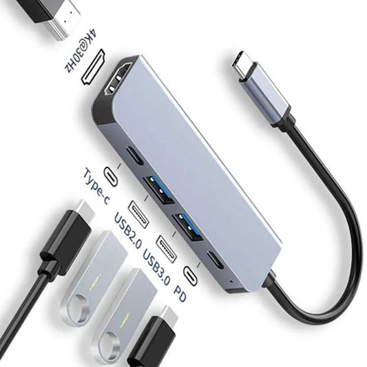 USB C Hub to 4K HDMI-Compatible USB 3.0 2.0 Type C PD Charging Dock for MacBook iPad Samsung S10 Dex TV Mouse Keyboard U Disk Éditions Traditions & Modernité Inc. 185982951;20260611;1781194009lfTEQ