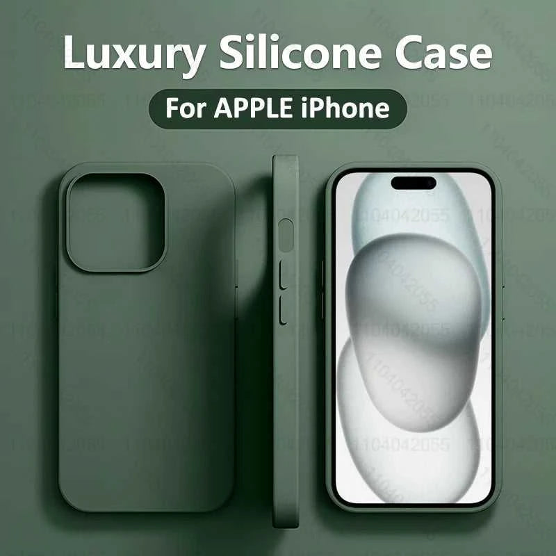 Shockproof Liquid Silicone Case for iPhone 11 to 16 Pro Éditions Traditions & Modernité Inc. 5:22087409146;14:193#Deep Blue