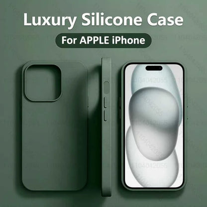 Shockproof Liquid Silicone Case for iPhone 11 to 16 Pro Éditions Traditions & Modernité Inc. 5:22087409146;14:193#Deep Blue