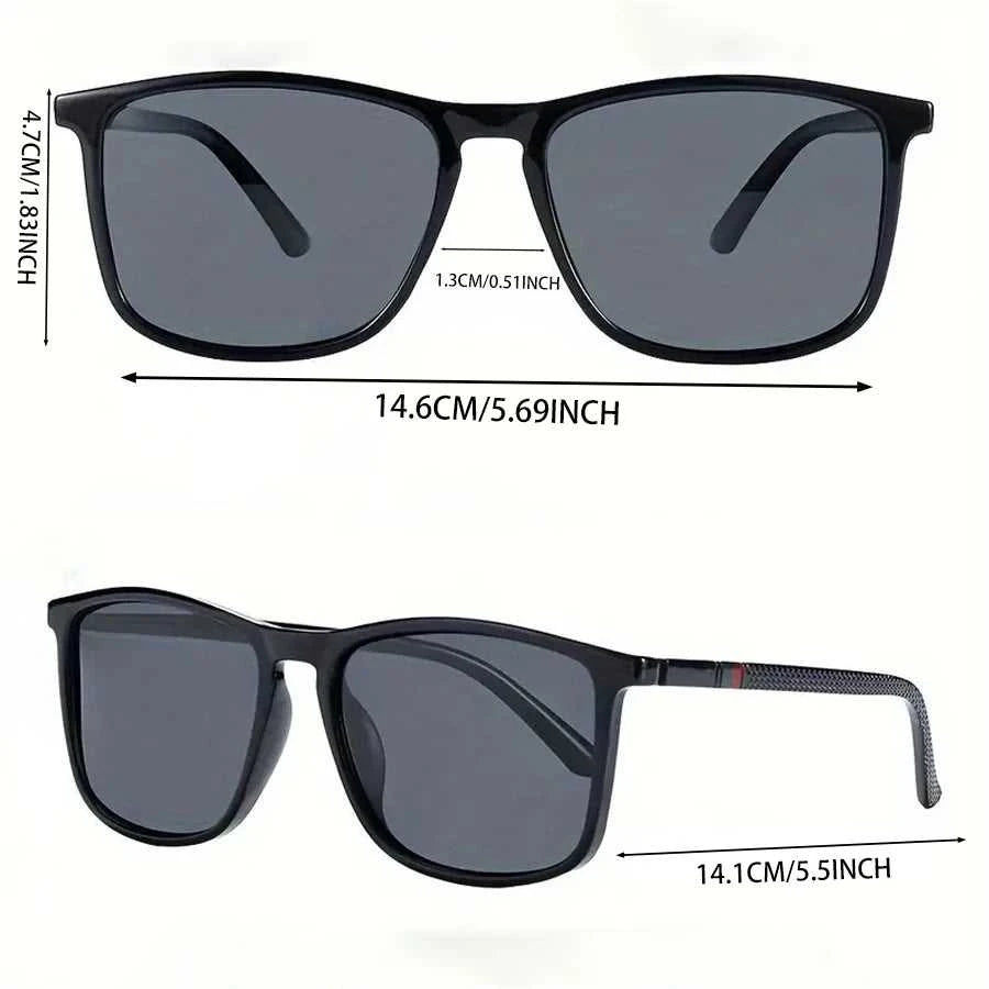 2pcs Luxury Square Vintage Cycling Sunglasses Men Women Fashion Travel Driving Fishing Sun Glasses Male Eyewear UV400