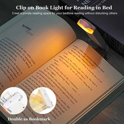 LED USB Rechargeable Book Light Reading Light Eye Protection Night Light Portable Clip Desk Light Bookmark Read Light Night Lamp Éditions Traditions & Modernité Inc. 184335882;2026054;1777913653hku64