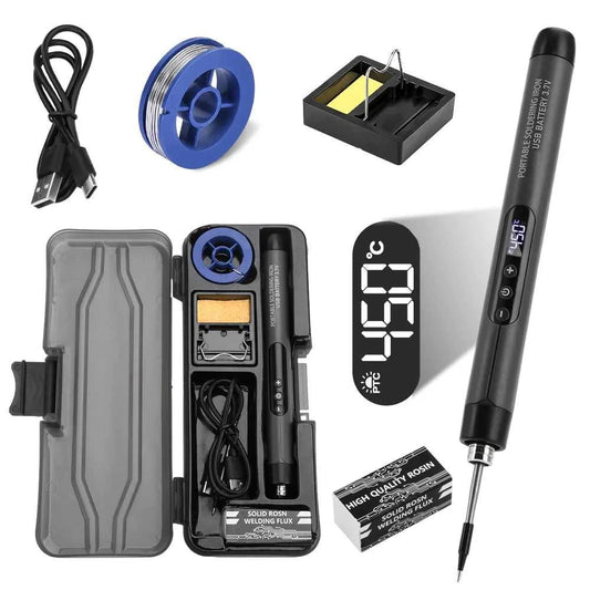 USB Soldering Iron Mini Small Soldering Iron Set Portable Household Type-C Interface 600mAh Battery Adjustable Temperature Éditions Traditions & Modernité Inc. 185981677;20260611;17811938286FTV2