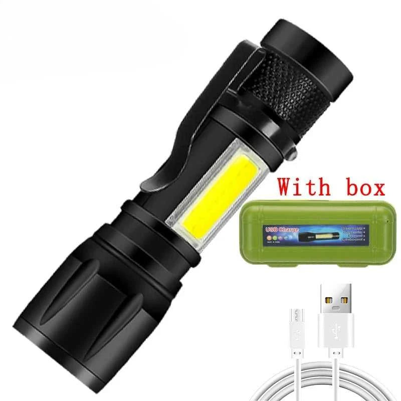 2000LM Ultra Bright P50 LED Flashlight Tactical EDC Emergency Spotlight Telescopic ZoomHandheld Torch w/ 14500/18650 Battery Éditions Traditions & Modernité Inc. 185981121;20260611;1781193803lXmvy