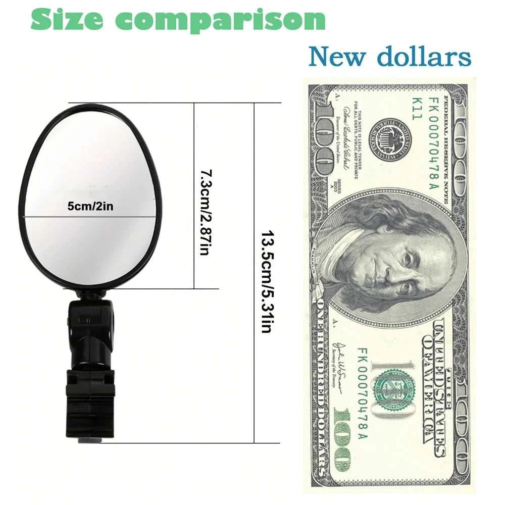 1/2PCS Bicycle Rearview Mirror 360 Degree Adjustable Rotatable Universal Cycling Handlebar Rear View Mirrors for MTB Road Bike