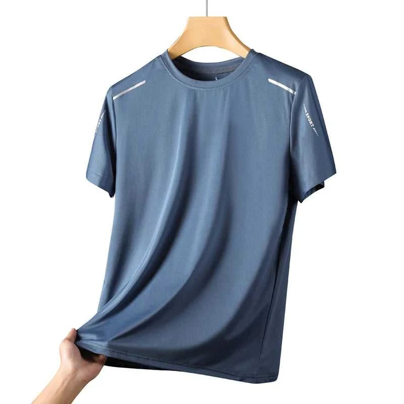 CHRLCK Men's Running Quick Drying T-shirts Breathable Hiking Fishing Tees Soft Elasticity Outdoor Sports Short Shirt Summer Éditions Traditions & Modernité Inc. 185979976;20260611;1781193511AXaoq