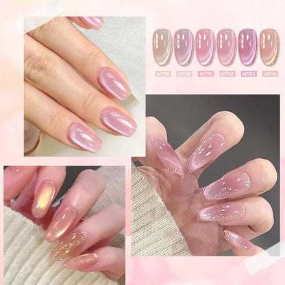 Pink Story Cat Magnetic Gel Nail Polish Nude Pink Gold Light Semi Permanent UV Gel Varnish Soak Off Nail Supplies Manicure DIY Éditions Traditions & Modernité Inc. 185982849;20260611;178119397704DHk