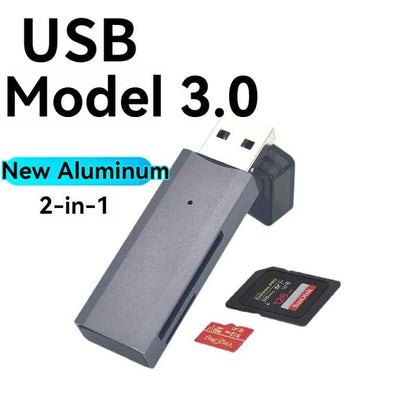 2-in-1 Multi Functional USB 3.0 Card ReaderMiniSD TFMemoryCardReaderUSBFlashDrive CardreaderAdapter For PCLaptops Accessories Éditions Traditions & Modernité Inc. 185980795;20260611;1781193688p9dYG