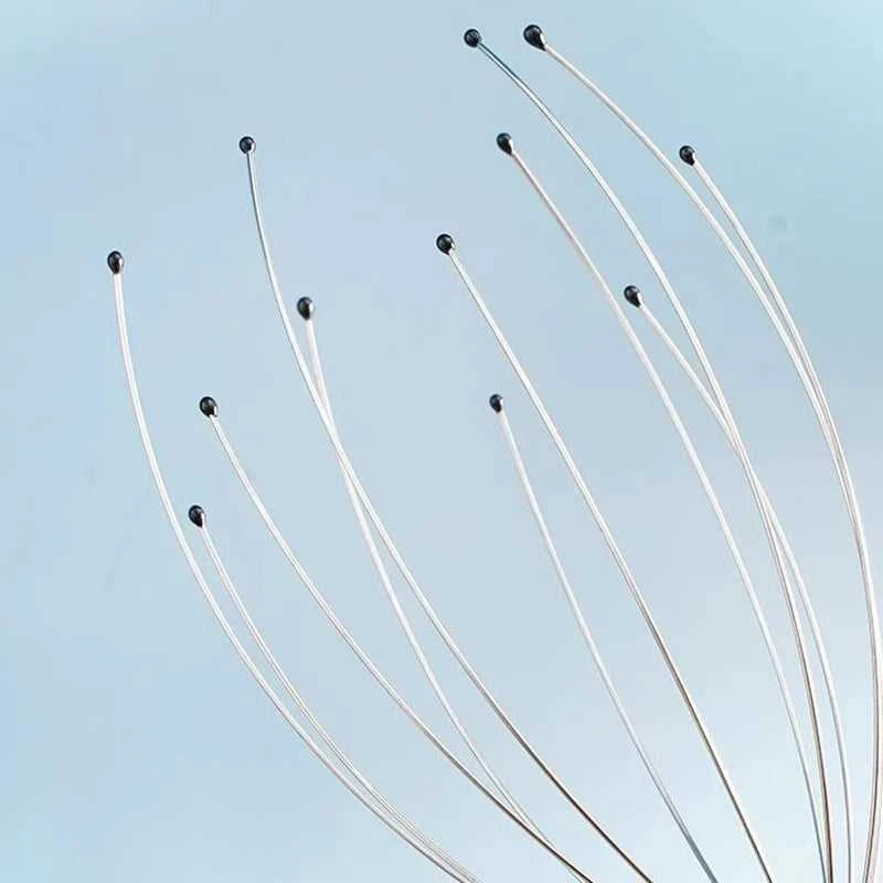 1PC Octopus Head Massager Stainless Steel Engraved Head Relaxer Brain Massage Claw Scalp Scratcher Itch Reliever Random Color