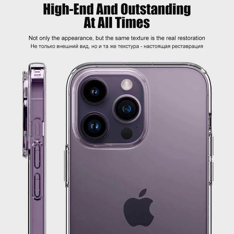 Luxury Clear Silicone Phone Case For iPhone 16 15 14 13 12 11 Pro Max XR X XS 7 8 Plus Shockproof Transparent Bumper Back Cover Éditions Traditions & Modernité Inc. 185981349;20260611;17811938182rAAh