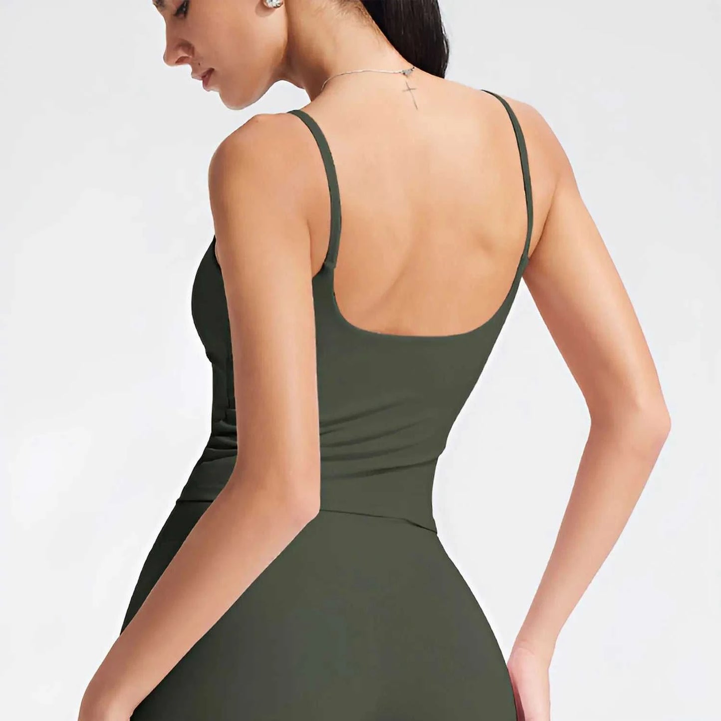 NCLAGEN GYM Tank Top With Built In Bra women's Yoga clothing running Square Neck fitness vest beautiful back sports Workout Éditions Traditions & Modernité Inc. 186642574;20260626;1782517547ZAGL9