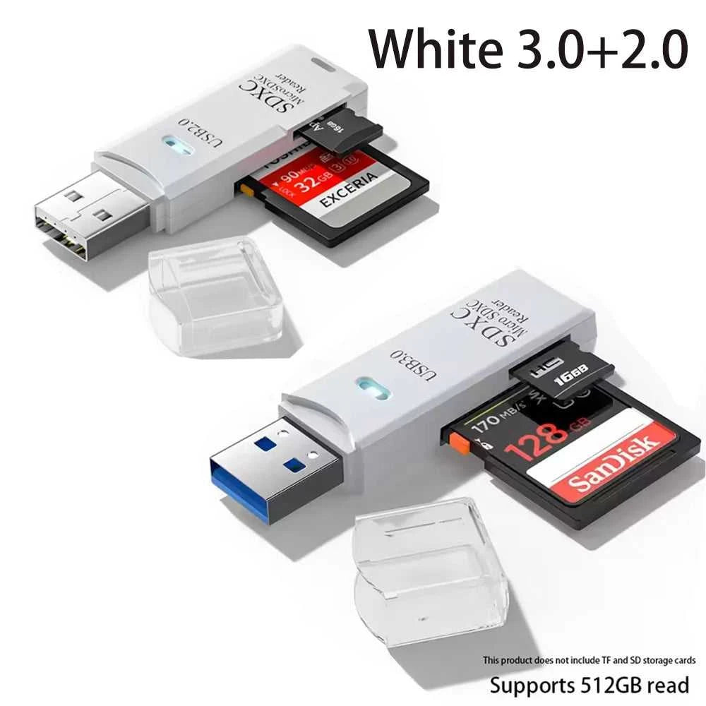2-in-1 Multi Functional USB 3.0 Card ReaderMiniSD TFMemoryCardReaderUSBFlashDrive CardreaderAdapter For PCLaptops Accessories Éditions Traditions & Modernité Inc. 185980795;20260611;1781193688p9dYG