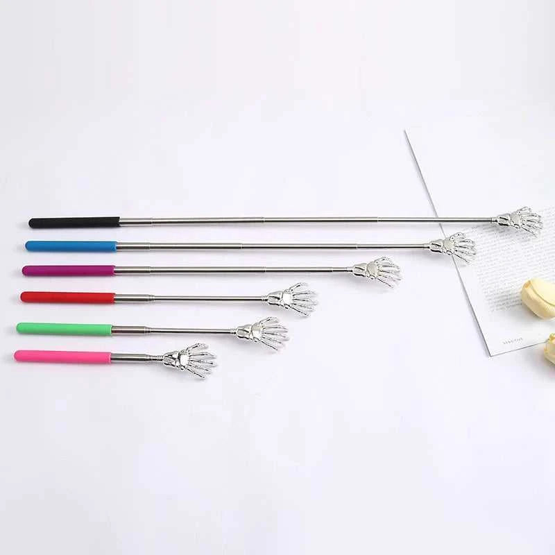 1 Piece Extendable Back Scratcher Portable Telescoping Metal Stainless Steel Back Scratchers Hand Massager