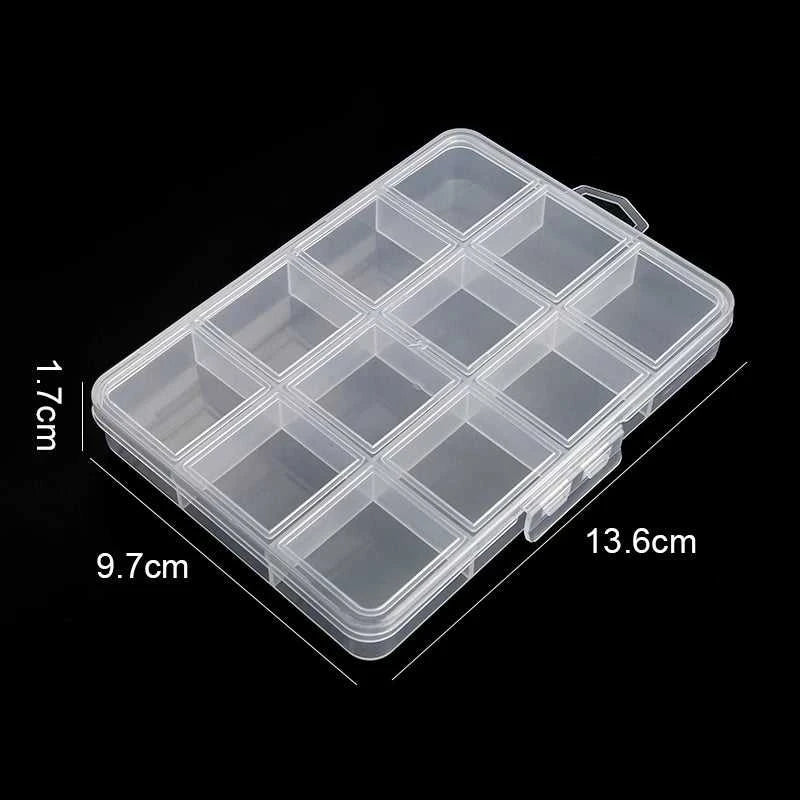 Transparent Storage Container Jewelry Box Clear Plastic Organizer Box Empty Earring Storage Organizer Display Case for Beads Éditions Traditions & Modernité Inc. 186728076;20260628;1782691171T78rM