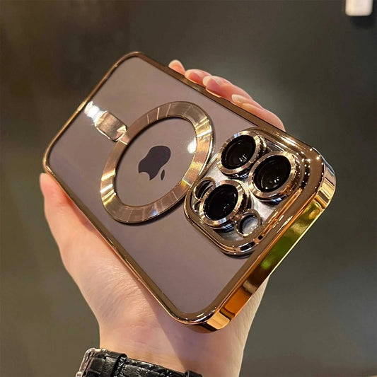 Luxury Magnetic Plating Clear Case For Magsafe Wireless Charging iPhone 11 12 13 14 15 16 17 Pro Max Air Plus Shockproof Cover Éditions Traditions & Modernité Inc. 185982093;20260611;1781193862Pq16Y