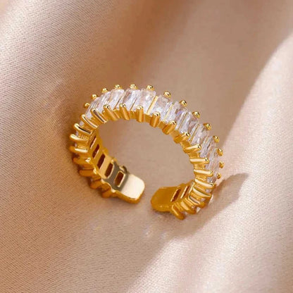 316L Stainless Steel Rings for Women Gold Color Never Fade Luxury Classic rings wedding couple rings Jewelry Free Shipping Éditions Traditions & Modernité Inc. 186727648;20260628;17826904053M55t