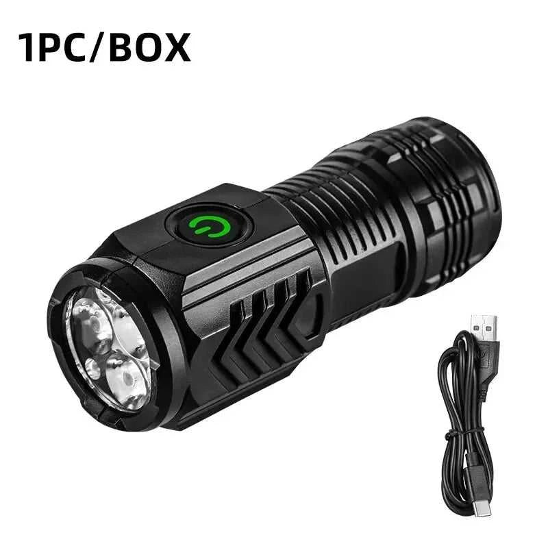 New Ultra Powerful Flashlight 3 Core LED Mini Tactical Flashlight Rechargeable High Power LED Torch Metal Pen Clip Hand Lamp Éditions Traditions & Modernité Inc. 185980369;20260611;1781193602Mtjfn
