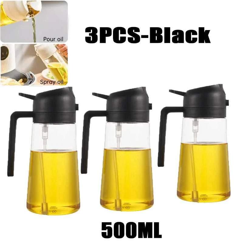200/300/500ml Oil Spray Bottle BBQ Cooking Olive Oil Sprayer Plastic Baking Oil Spray Empty Bottle Vinegar Bottle Or Oil brush Éditions Traditions & Modernité Inc. 185980650;20260611;1781193656phbKP