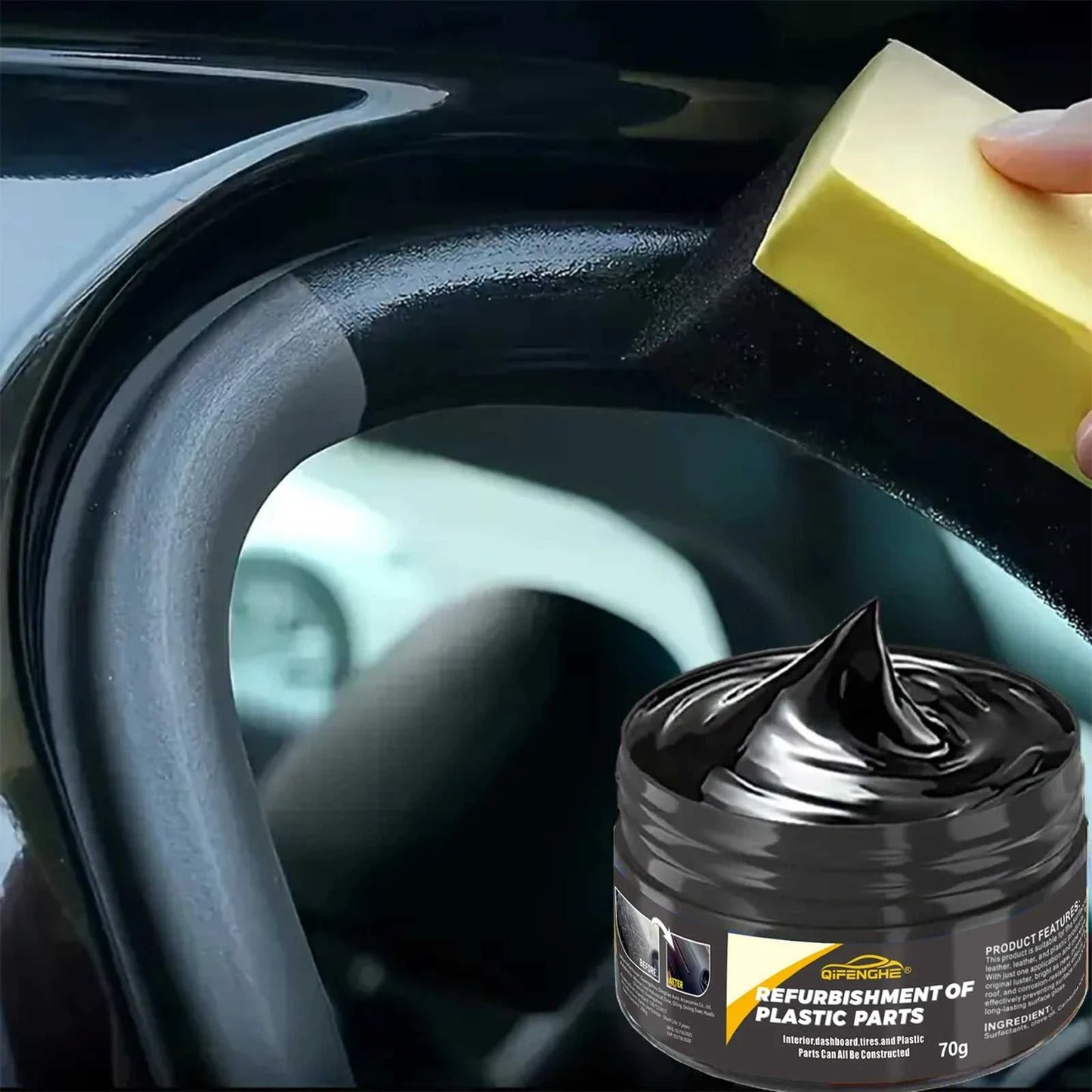 automotive plastic repair agent-interior and exterior plastic polishing wax, scratch repair anti-aging cream, suitable for tires Éditions Traditions & Modernité Inc. 185980838;20260611;1781193699mY4mF