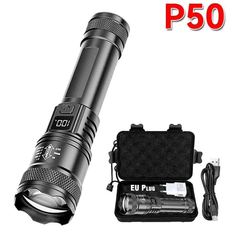2000LM Ultra Bright P50 LED Flashlight Tactical EDC Emergency Spotlight Telescopic ZoomHandheld Torch w/ 14500/18650 Battery Éditions Traditions & Modernité Inc. 185981121;20260611;1781193803lXmvy