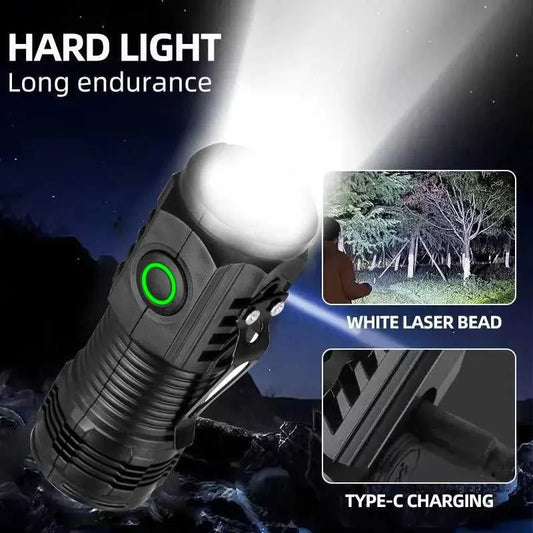 New Ultra Powerful Flashlight 3 Core LED Mini Tactical Flashlight Rechargeable High Power LED Torch Metal Pen Clip Hand Lamp Éditions Traditions & Modernité Inc. 185980369;20260611;1781193602Mtjfn