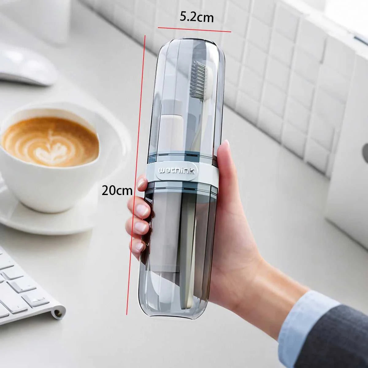 Portable Toothpaste Toothbrush Protect Holder Case Travel Camping Storage Box Protect Toothbrush Toothpaste from Dirt and Damage Éditions Traditions & Modernité Inc. 186083543;20260613;1781386351zn2z4