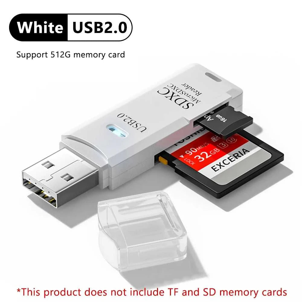 2 in 1 USB 3.0 Card Reader Micro TF sd card Reader usb adapter High Speed Cardreader TF Memory card For PC Laptop Accessories Éditions Traditions & Modernité Inc. 186083297;20260613;1781386282ovUjK