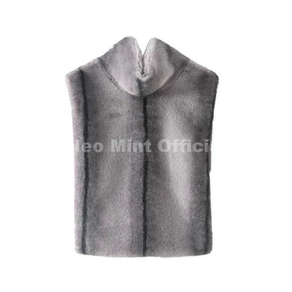 Neo Mint 2025 Brand Fashion Faux Fur Sable Vest Crop Top Autumn Winter Turtleneck Eco Mink Fur Tank Tops Sleeveless Jacket Coat Éditions Traditions & Modernité Inc. 186642768;20260626;17825177552xNuE