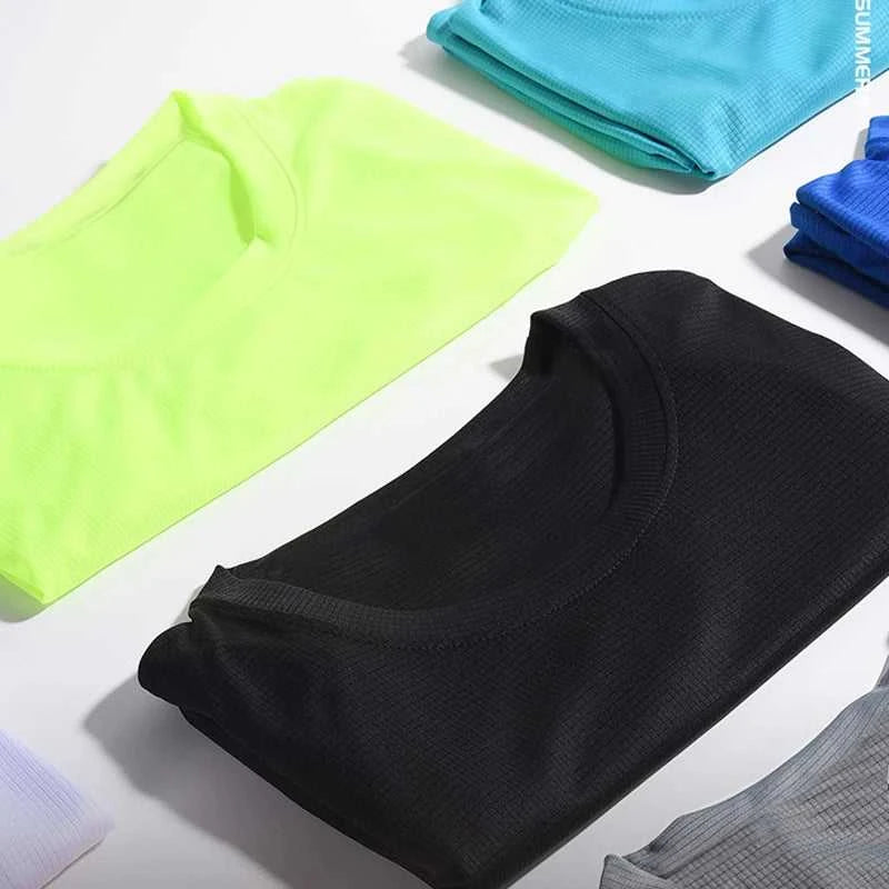 Summer Mens Quick Dry Running Bodybuilding Shirts Sport Gym t Shirt Men Short Sleeve Fitness Tops Oversized t-Shirt Jersey Éditions Traditions & Modernité Inc. 185982878;20260611;1781193986pNcPE