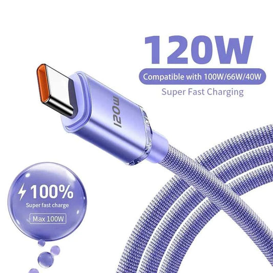 120W USB Type C Cable Type C to Type C Fast Charging Cord USB C Quick Charge Phone Cables For Samsung Xiaomi Huawei Realme Éditions Traditions & Modernité Inc. 186226121;20260617;1781706485jDhTH