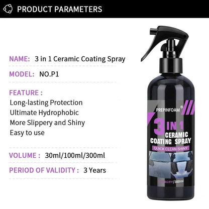 3 in 1 Car Ceramic Nano Coating Liquid Coatin Nano Crystal Hydrophobic Layer Polishing Paint Coating Agent Polish Nanos Coatings Éditions Traditions & Modernité Inc. 185982585;20260611;1781193917oQmye