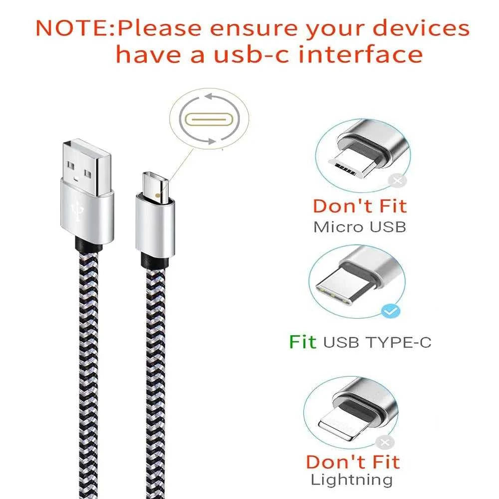 USB Type C Cable 2.4A Fast Charging Battery Charger Wire Woven Nylon Data Cable Mobile Phone Charger For Huawei Samsung USB C Éditions Traditions & Modernité Inc. 185982855;20260611;1781193980kqM41