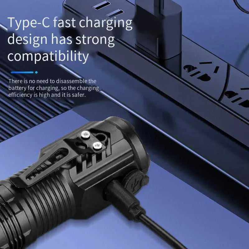 New Ultra Powerful Flashlight 3 Core LED Mini Tactical Flashlight Rechargeable High Power LED Torch Metal Pen Clip Hand Lamp Éditions Traditions & Modernité Inc. 185980369;20260611;1781193602Mtjfn