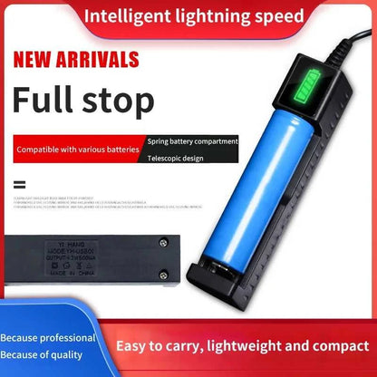 18650 Battery Charger 1/2/4 Slots Dual 18650 Charging 3.7V Rechargeable Lithium Battery USB Charger For 16340 14500 18650 Éditions Traditions & Modernité Inc. 186728073;20260628;1782691138LM8K2