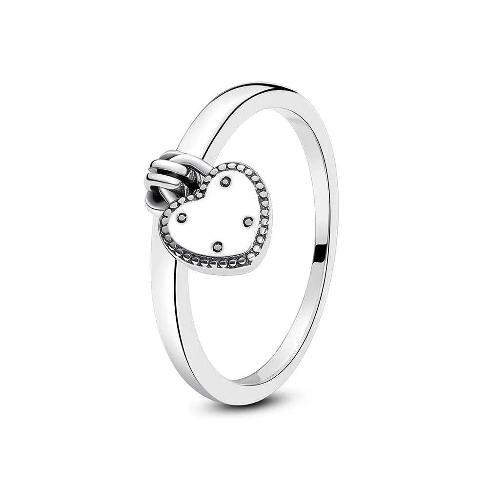 Original 925 Sterling Silver Ring Love Heart Pave CZ Crystal Stackable Rings For Women Wedding Engagement Birthday Gift Jewelry Éditions Traditions & Modernité Inc. 186727150;20260628;1782690174gCmc6