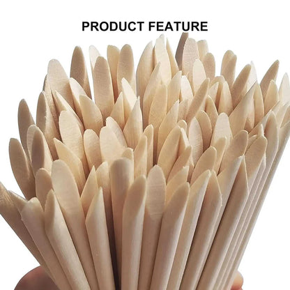 100/50pcs Nail Art Pusher Orange Wood Sticks Cuticle Pusher Remover Rhinestones Dotting Removal Manicure Pedicure Care Tools Éditions Traditions & Modernité Inc. 185982649;20260611;1781193940IaeKQ
