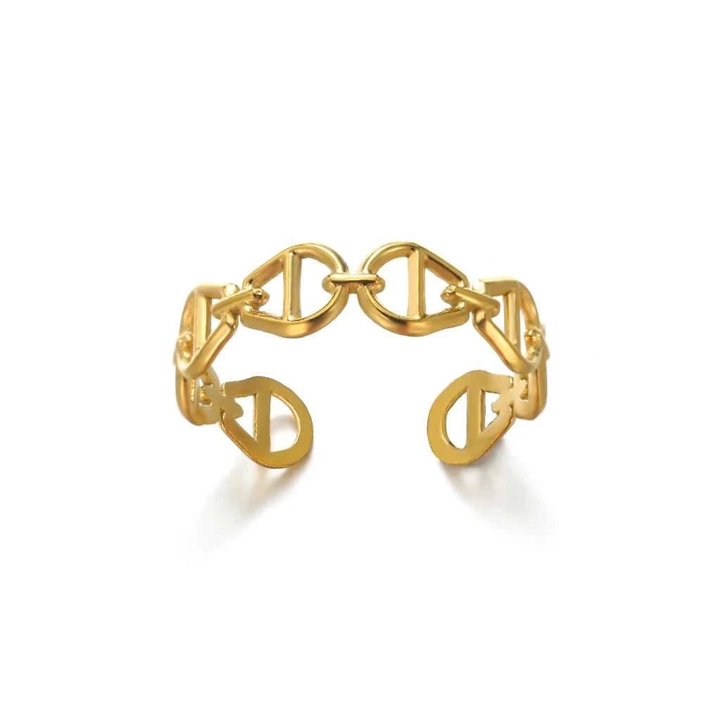 316L Stainless Steel Rings for Women Gold Color Never Fade Luxury Classic rings wedding couple rings Jewelry Free Shipping Éditions Traditions & Modernité Inc. 186727648;20260628;17826904053M55t