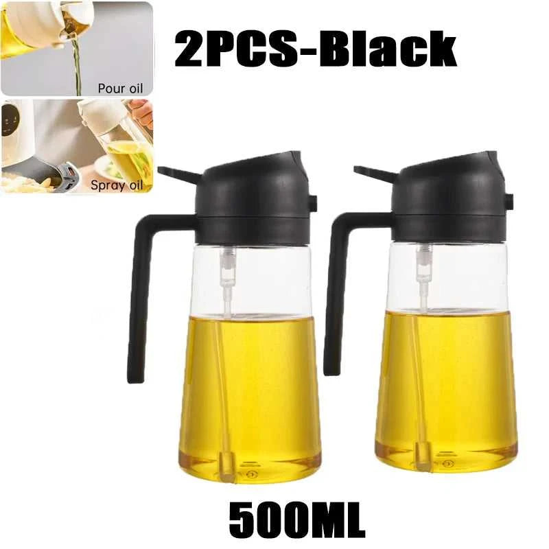 200/300/500ml Oil Spray Bottle BBQ Cooking Olive Oil Sprayer Plastic Baking Oil Spray Empty Bottle Vinegar Bottle Or Oil brush Éditions Traditions & Modernité Inc. 185980650;20260611;1781193656phbKP