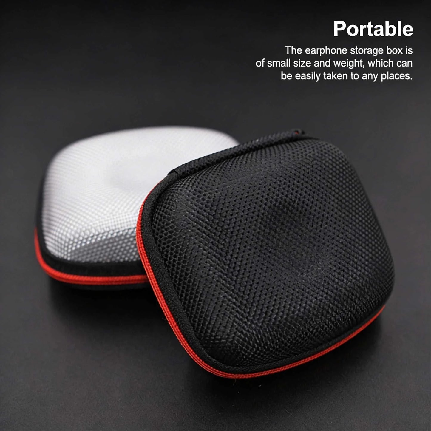 Earphone Storage Bag Square Headset Box Indoor Outdoor Travelling Earphones Storaging Case Accessories with Zipper Éditions Traditions & Modernité Inc. 185982642;20260611;1781193938NVDW1