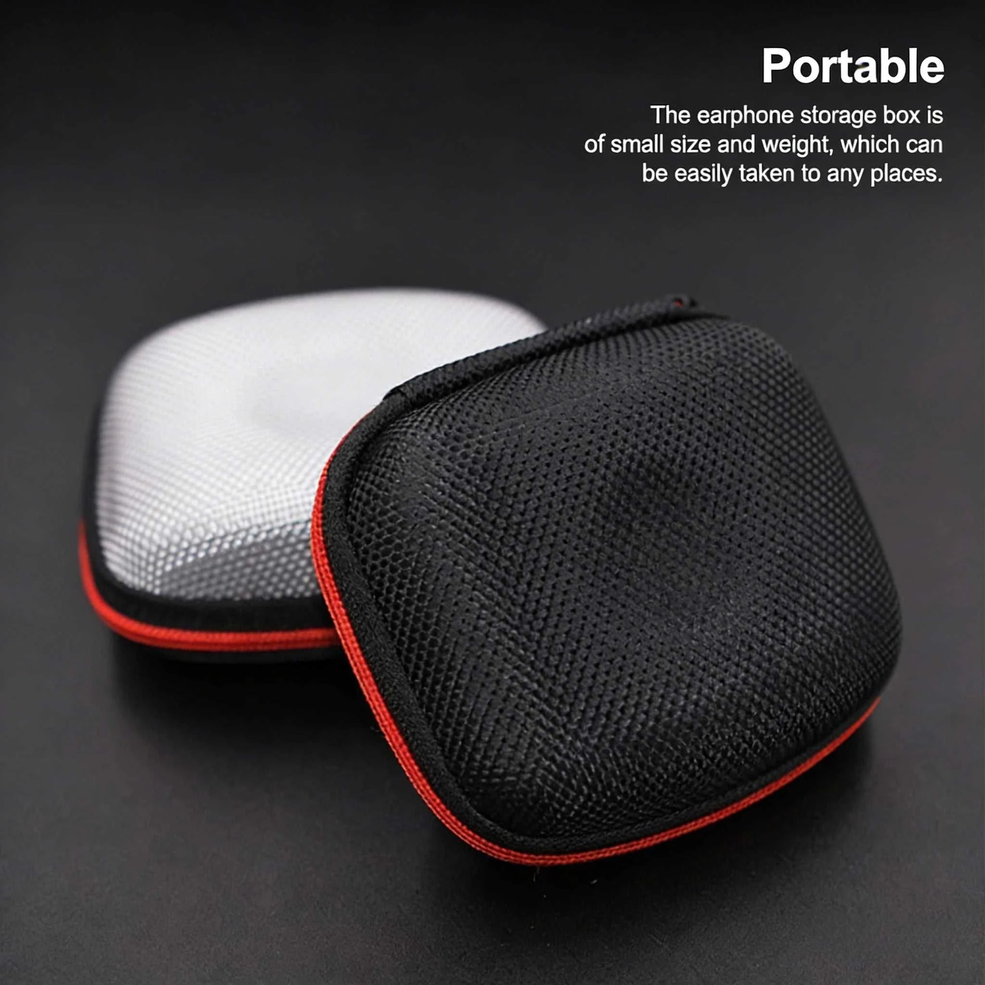 Earphone Storage Bag Square Headset Box Indoor Outdoor Travelling Earphones Storaging Case Accessories with Zipper Éditions Traditions & Modernité Inc. 185982642;20260611;1781193938NVDW1