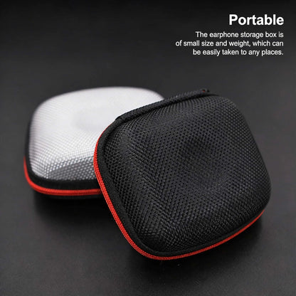 Earphone Storage Bag Square Headset Box Indoor Outdoor Travelling Earphones Storaging Case Accessories with Zipper Éditions Traditions & Modernité Inc. 185982642;20260611;1781193938NVDW1