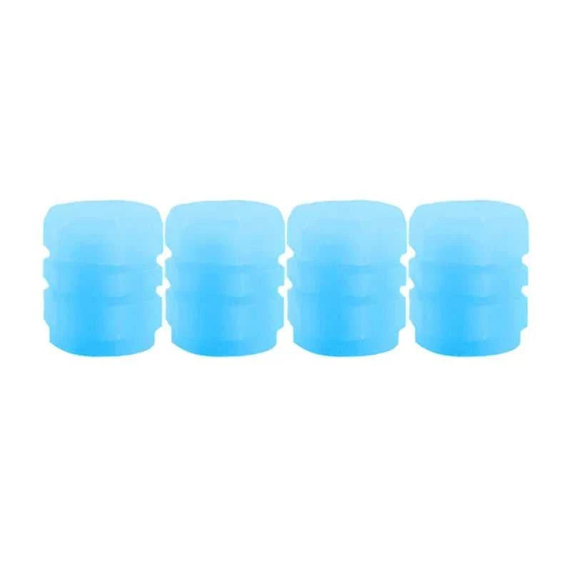 Luminous Valve Caps Fluorescent Night Car Tire Valve Caps Motorcycle Bike Glowing Decor Wheel Nozzles Tyre Cap Car Accessories
