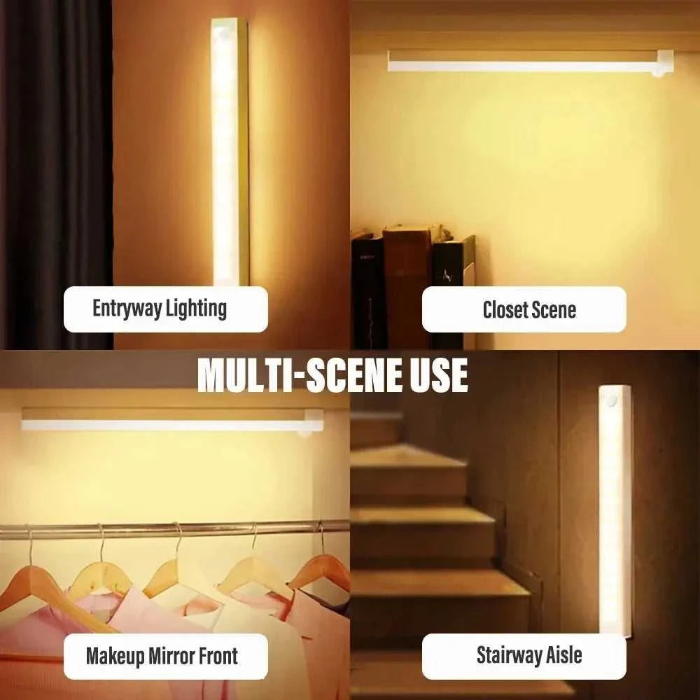 LED Motion Sensor Light Wireless LED Night Light Type C Rechargeable Light Cabinet Wardrobe Lamp Staircase Backlight For Kitchen Éditions Traditions & Modernité Inc. 186728102;20260629;1782691310CKFLz