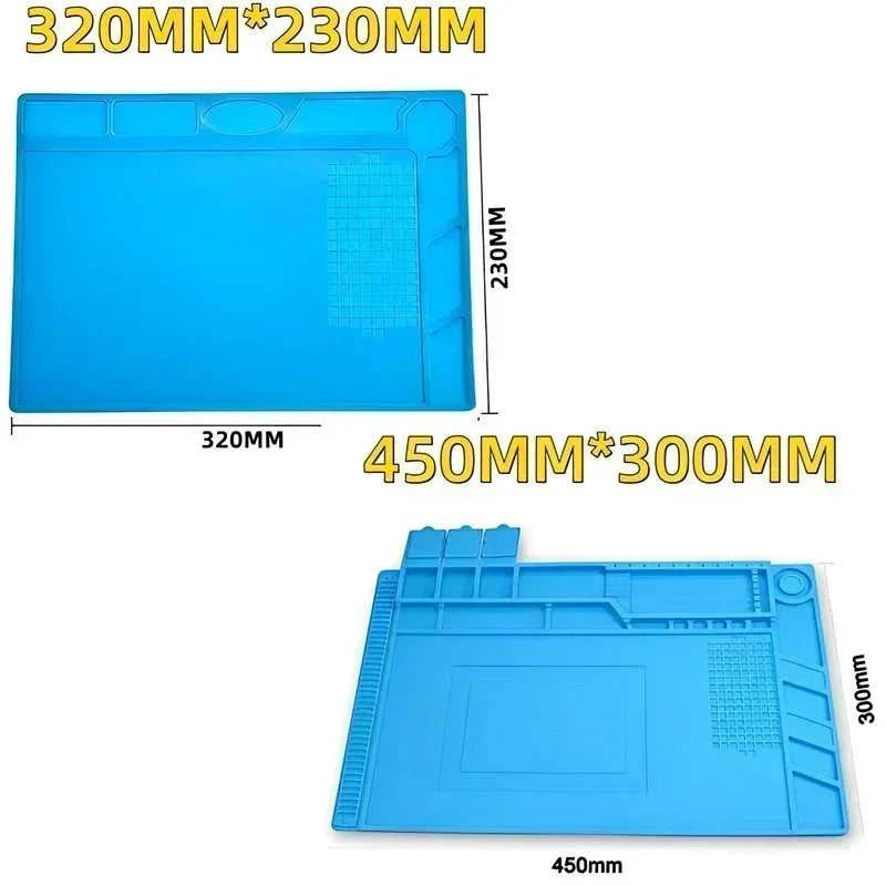 Magnetic Mat Silicone Repair Mat Circuit Board Soldering Pad Heat Resistant 932°F Anti-Static for ESD Iron Phone Repair Éditions Traditions & Modernité Inc. 185981086;20260611;1781193776HEJwA