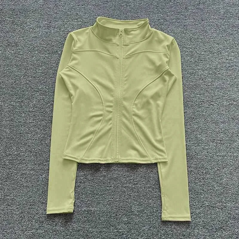 Women Sport Jacket Long Sleeve Shirt Workout Coat Gym Training Clothing Yoga Sportswear Éditions Traditions & Modernité Inc. 185982250;20260611;17811938662qotb