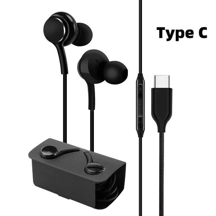 Type C Wired Earphone For Samsung Galaxy S23 S21 S22 Ultra Plus 3.5 mm Earbuds Headphones A54 A34 A53 A53 Accessories Éditions Traditions & Modernité Inc. 185980078;20260611;1781193551H3Bx3