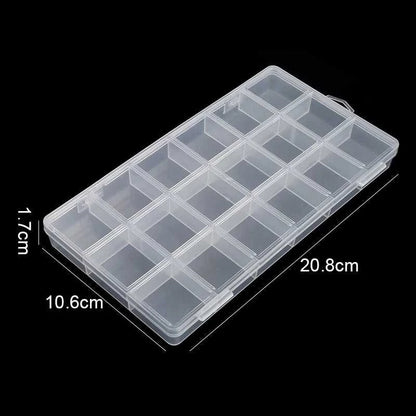 Transparent Storage Container Jewelry Box Clear Plastic Organizer Box Empty Earring Storage Organizer Display Case for Beads Éditions Traditions & Modernité Inc. 186728076;20260628;1782691171T78rM